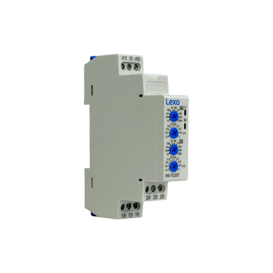 Relé temporizado de ciclo 24-240v ac/dc contactos de salida c/o +1 c/o