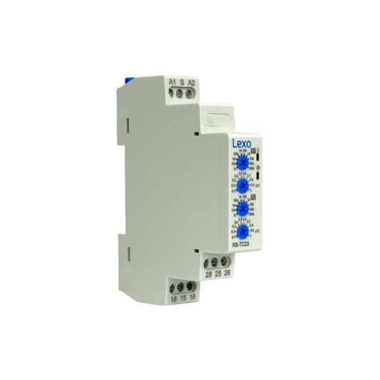 Relé temporizado de ciclo 24-240v ac/dc contactos de salida 2 c/o