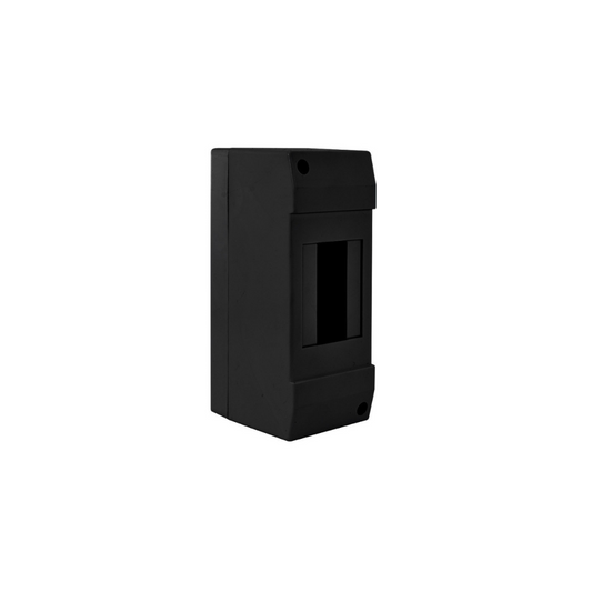 Calota sobrepuesto de PVC IP30 negro 2 polo