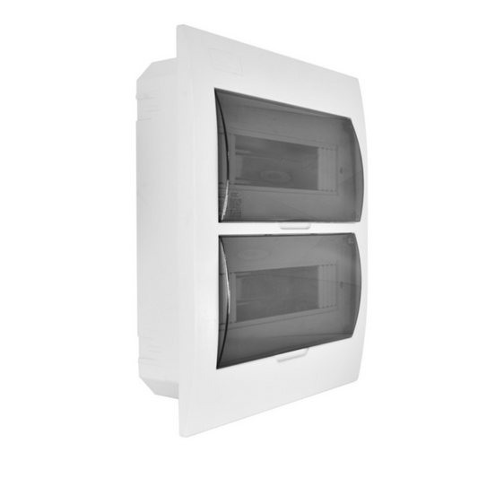Tablero embutido PVC 24 polos tapa color humo