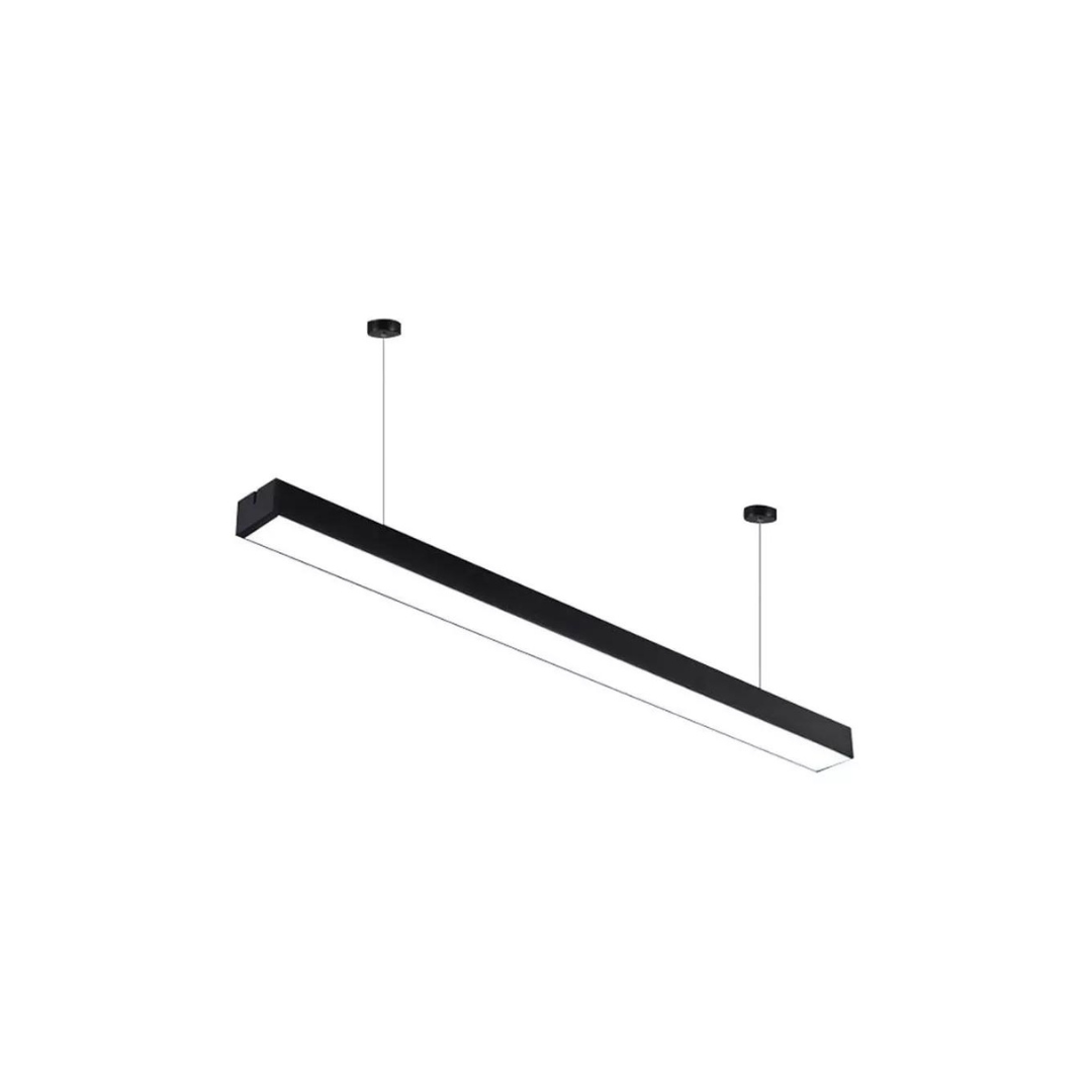 Lineal led negro 1.2M 24W luz fría