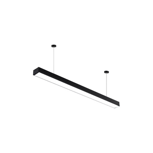 Lineal led negro 1.2M 24W luz neutra
