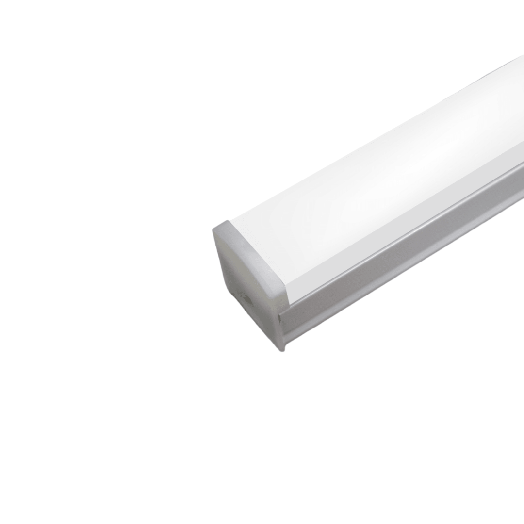 Tubo led base cuadrada 120cm 38w luz fría