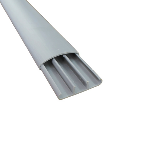 Canaletas de piso PVC 48x13 mm 2Mts gris con adhesivo