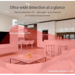 Sensor de movimiento vhome wifi PIR pet inmunity compatible con Alexa y Google