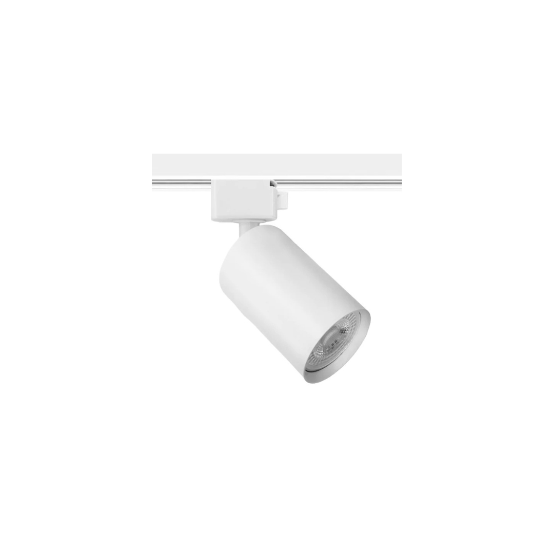 Foco de riel monofásico porta ampolleta GU10 blanco RP