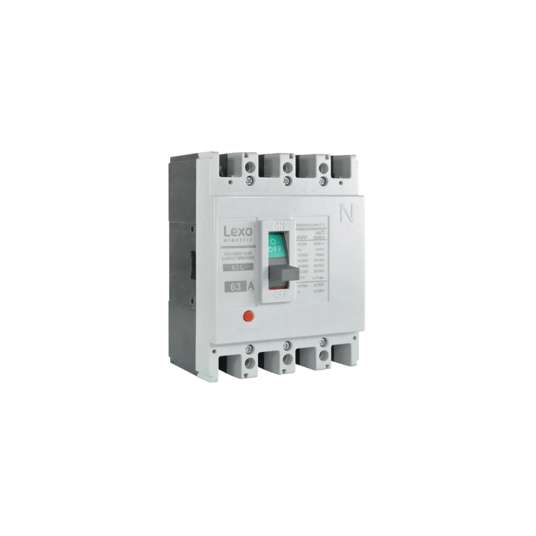 Interruptor caja moldeada fija 63L 63A 25KA 4P