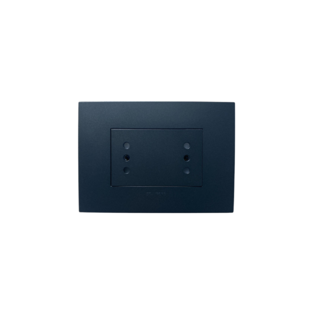 Enchufe duplex punteado grafito 10A certificado