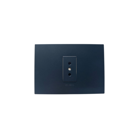 Enchufe simple 10A grafito certificado