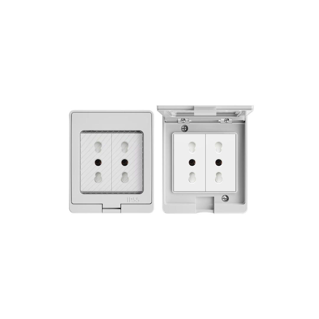 Hidrobox con enchufe doble 10/16A IP55 certificado