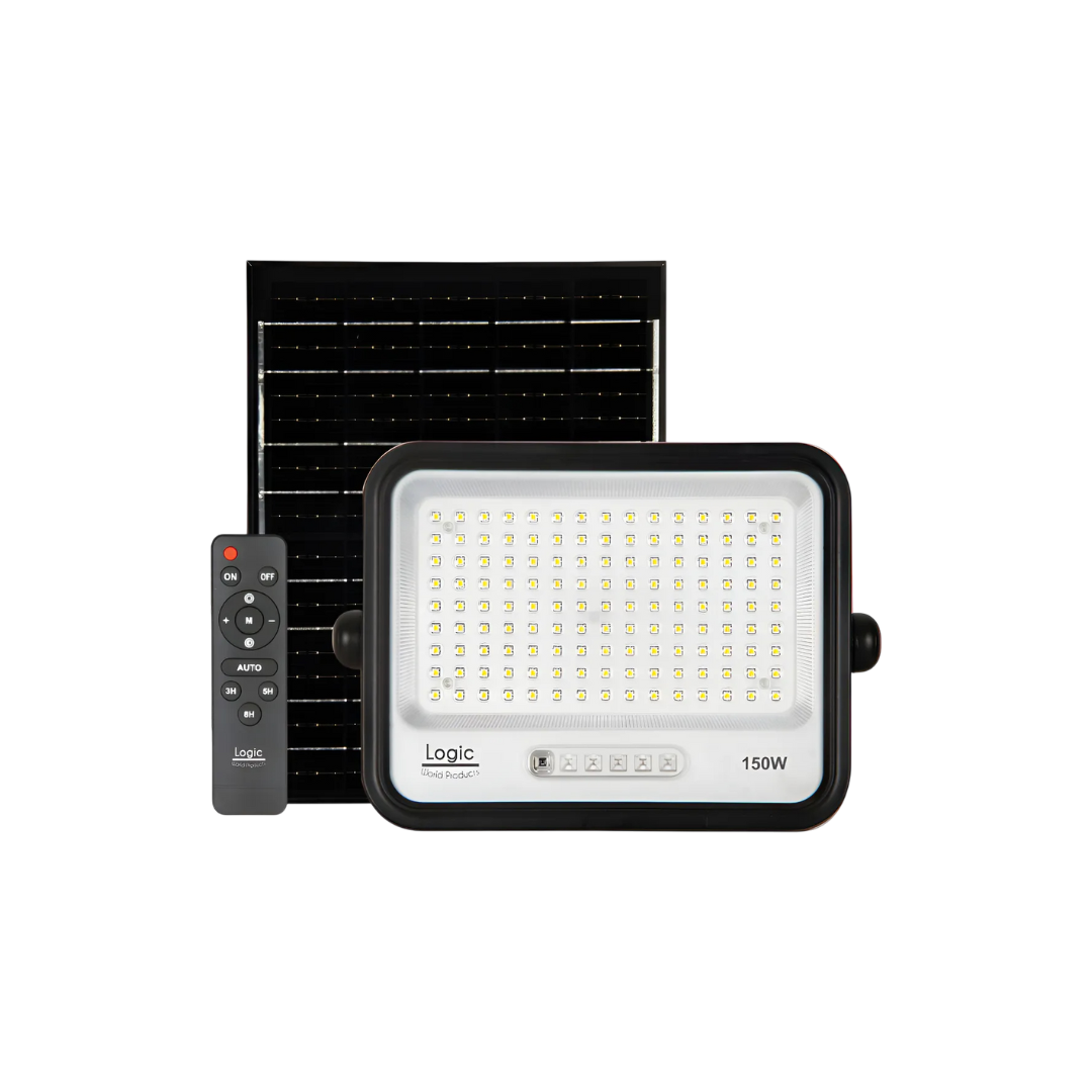 Proyector led solar 150W Ecoluz plus 15AH luz fría