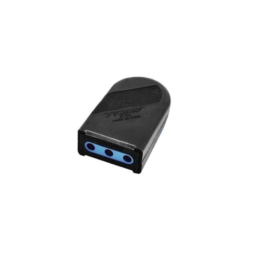 Enchufe hembra 3P 10A negro certificado