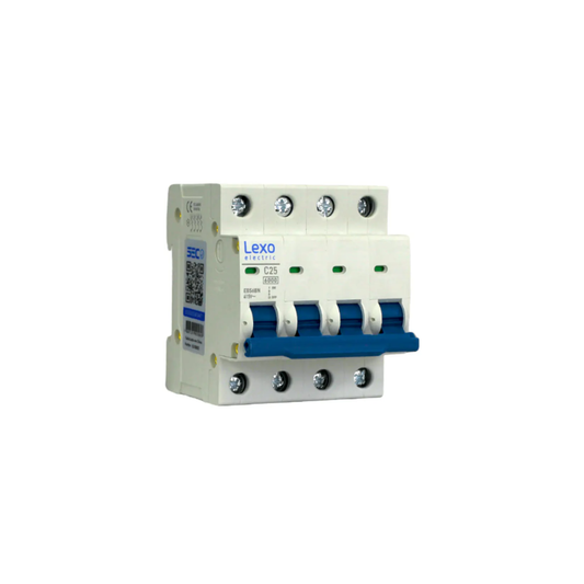 Automático tetrapolar 25A 6KA curva C certificado