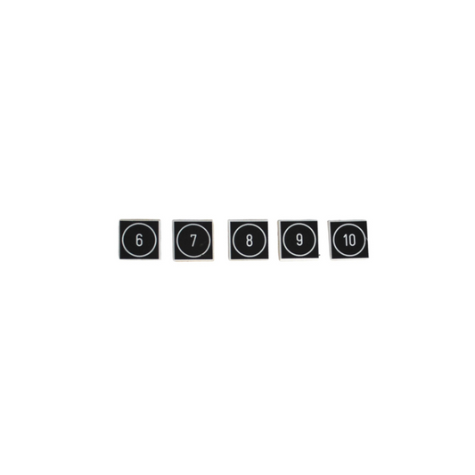 Rotulado lamicoide de numero 6 al 10 15x15mm 3 de c/u
