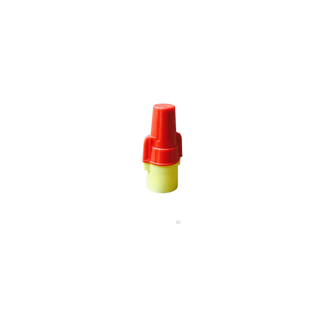 Conector cónico doble aislacion rojo-amarillo 0.5-10mm 25 unidades