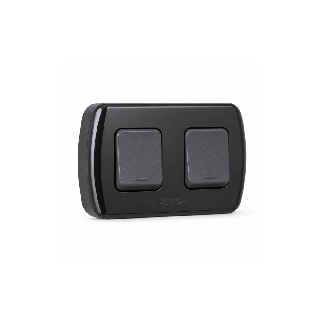 Interruptor 9/15 10A Tekna negro certificado