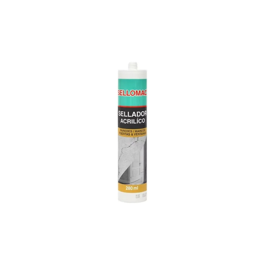 Silicona SELLOMAC pintable acrilico blanco 280ml