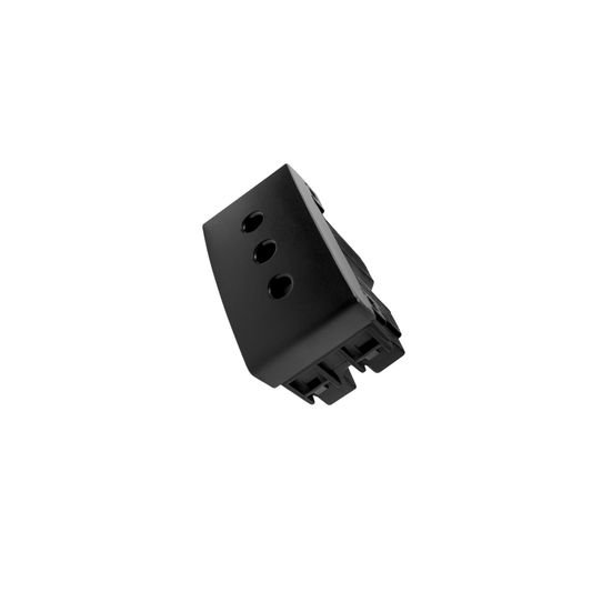Módulo enchufe 2P+T 10A negro