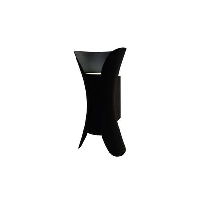 Aplique de muro negro doble haz 2x5w