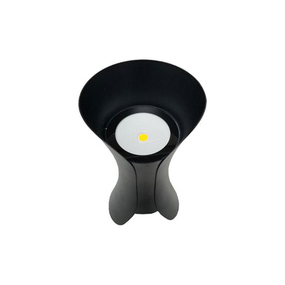 Aplique de muro negro doble haz 2x5w