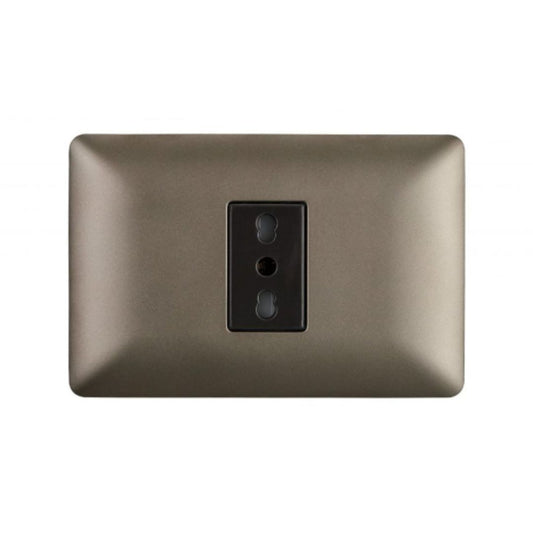 Enchufe simple café bipaso 10/16A certificado