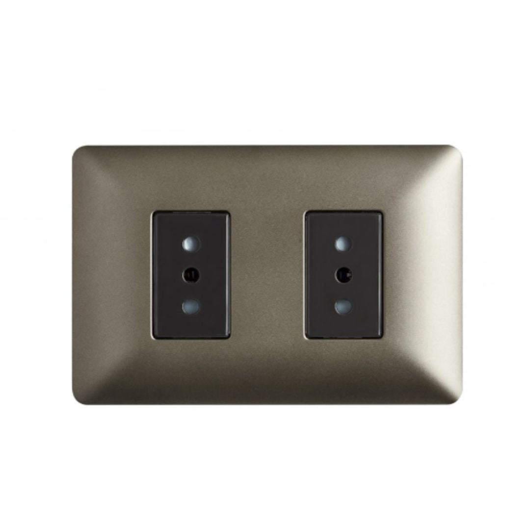 Enchufe doble café 10A certificado