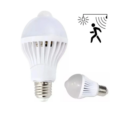 Ampolleta con sensor 5w luz fría