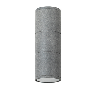 Aplique cilíndrico gris porta ampolleta GU10