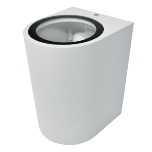 Aplique semicircular GU10 gris claro