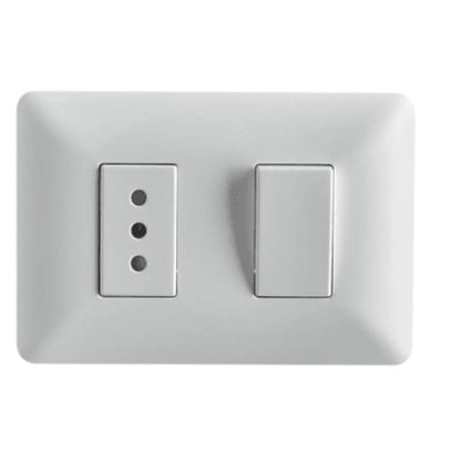 Interruptor toma corriente simple 10A certificado