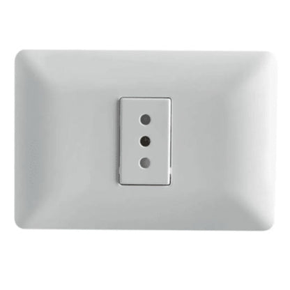 Enchufe simple blanco 10A certificado