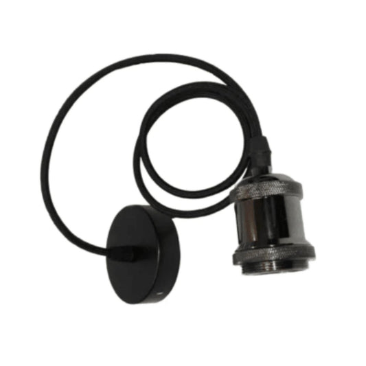 Soquete colgante negro grafito