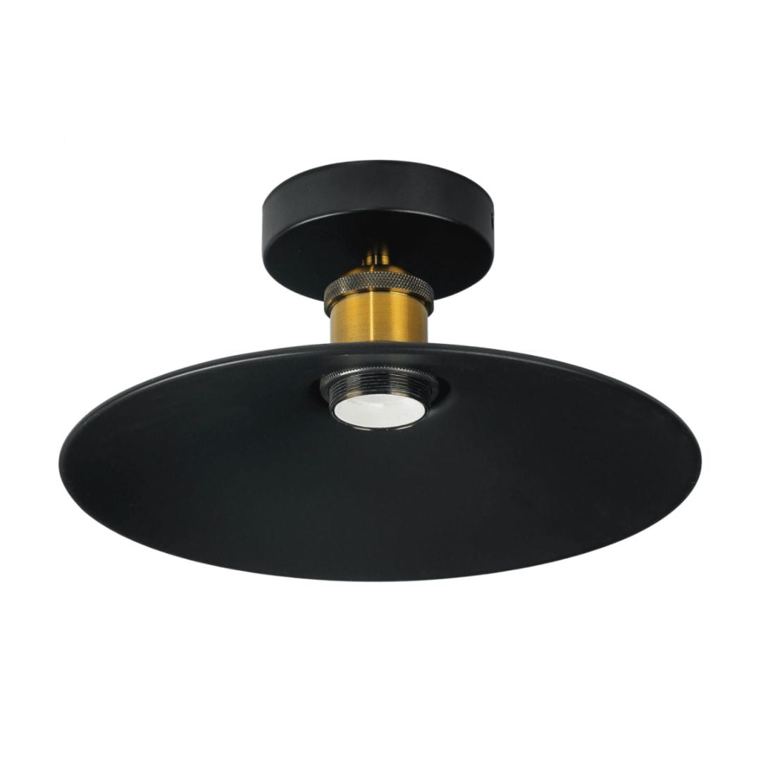 Lámpara negra consoquete bronce