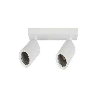 Aplique para 2 ampolletas GU10 blanco