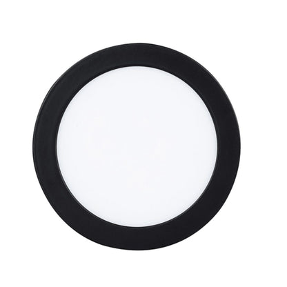 Foco sobrepuesto redondo negro profesional 18w luz fría