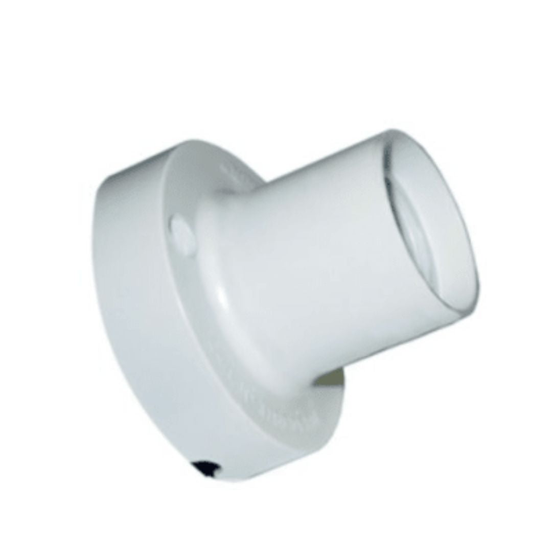 Soquete c/base baquelita blanca