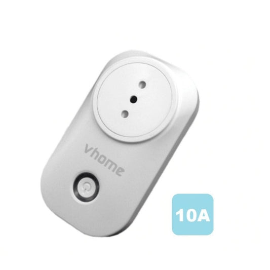 Enchufe y medidor de consumo wifi inteligente 10A compatible con Google Home y Alexa