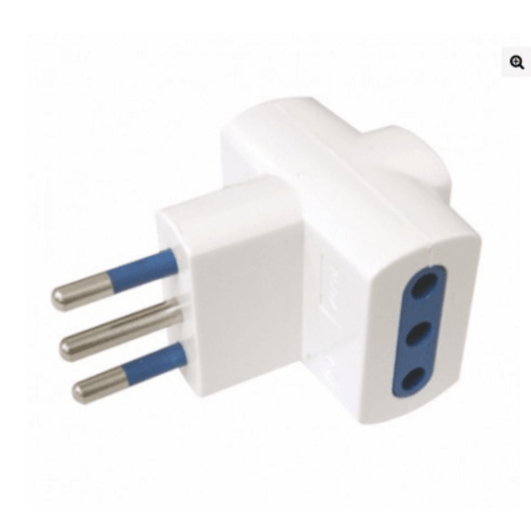 Adaptador enchufe  triple 10A certificado