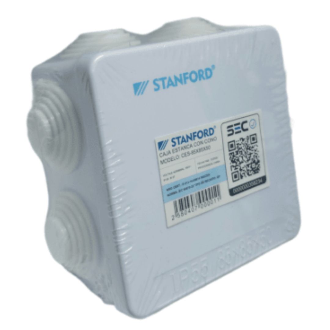 Caja estanca IK07 con tornillos 85*85*50