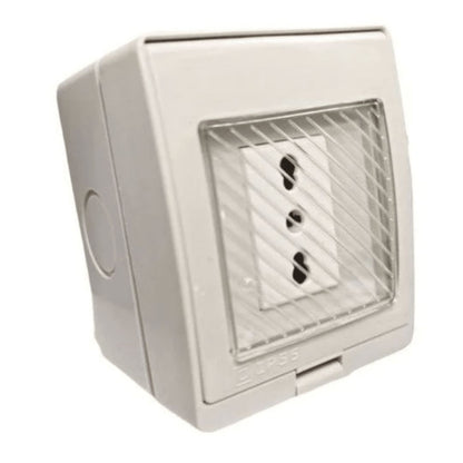 Hidrobox con enchufe simple 10/16A certificado