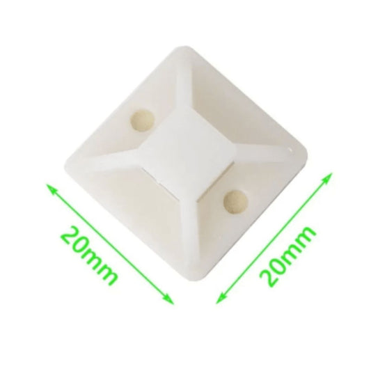 Base autoadhesiva natural 20*20mm 20 unidades