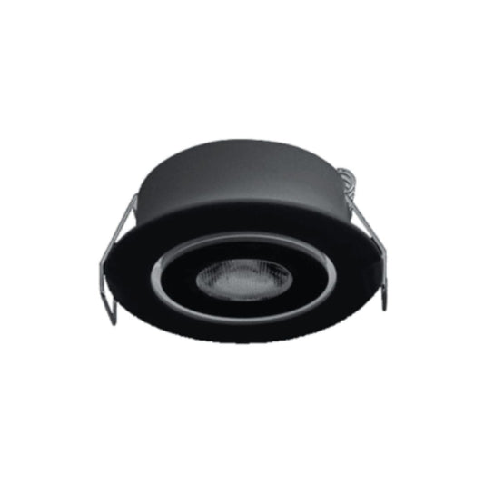 Foco led spot negro 1w luz cálida