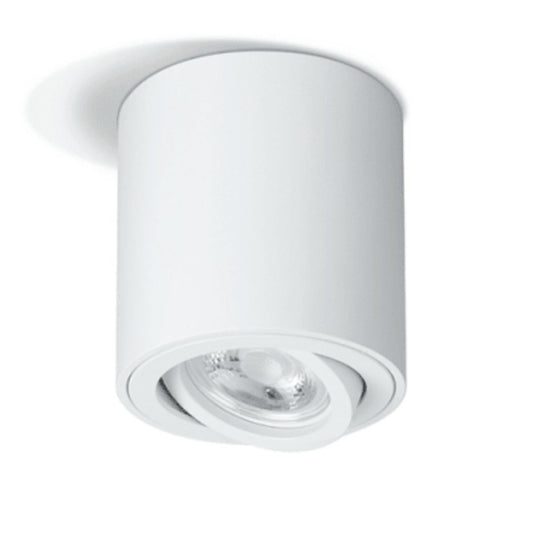 Aplique spotlight circular porta GU10 blanco mediano