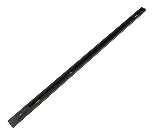 Riel energizado monofásico 2 metros negro