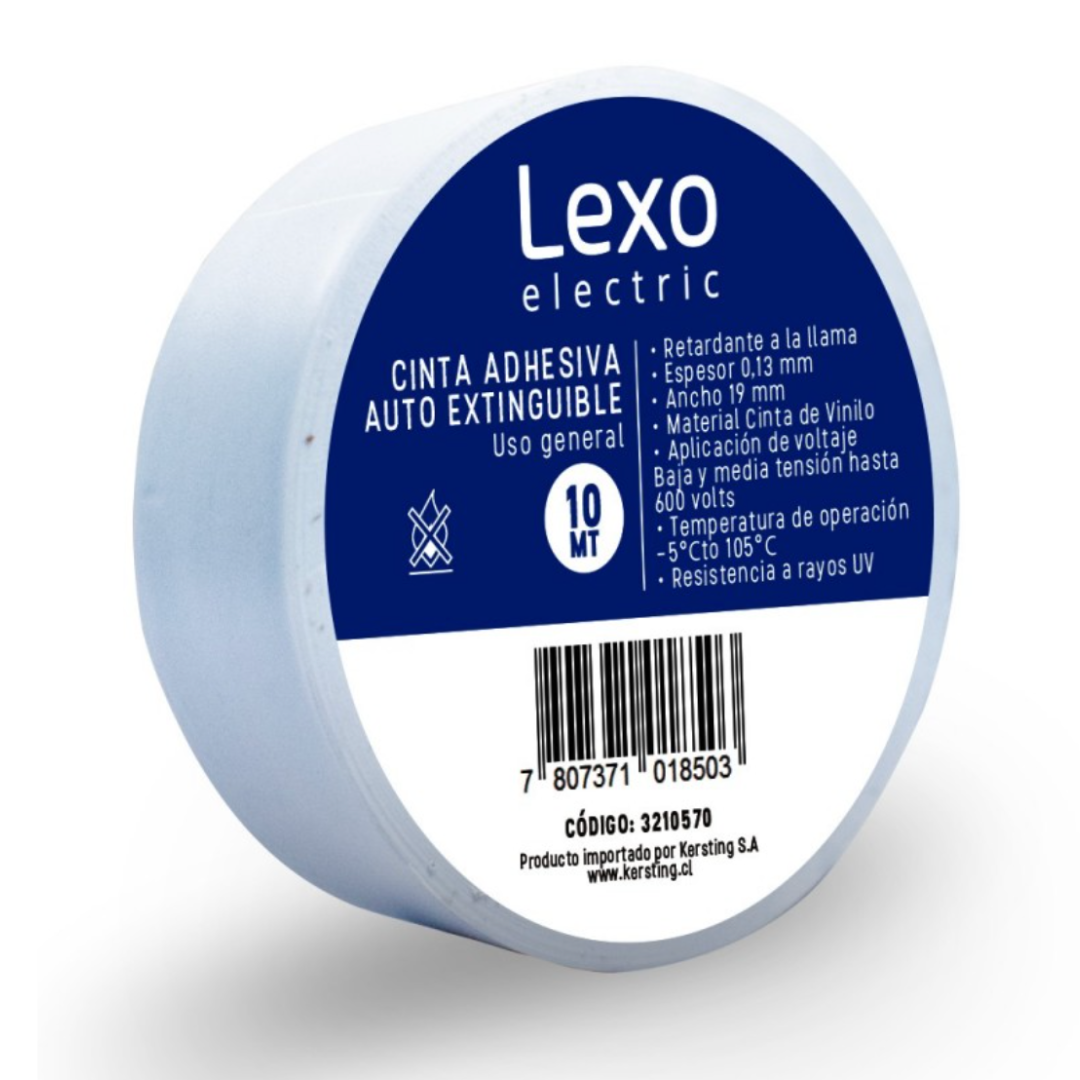Cinta Aislante 19mm 10mts blanca