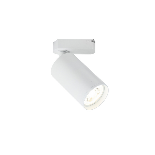 Foco de riel monofásico porta ampolleta GU10 blanco