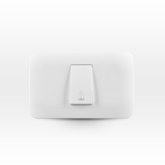 Interruptor pulsador 10A color blanco certificado